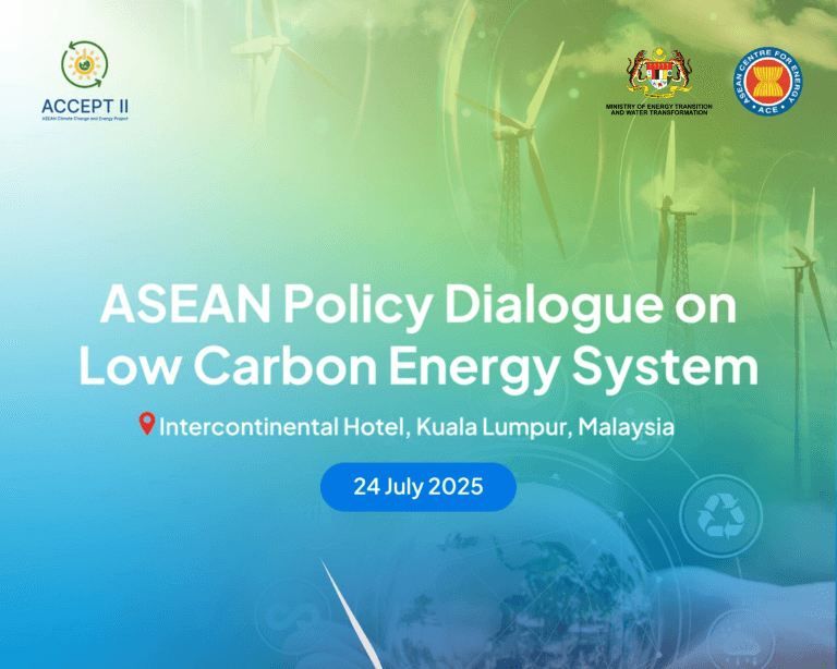 ASEAN Policy Dialogue on Low Carbon Energy System in Kuala Lumpur, Malaysia.